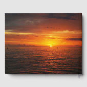 Livre D'or Tropical Sunset Beach Island Summer Wedding (Verso)