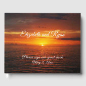 Livre D'or Tropical Sunset Beach Island Summer Wedding (Recto)