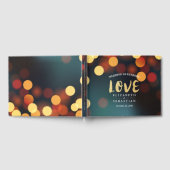 Livre D'or Turquoise Gold Bokeh String Lights Mariage Guides (Complet)