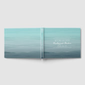 Livre d'or turquoise Ombre Mariage (Complet)