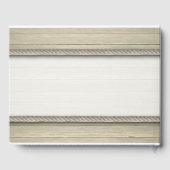 Livre D'or Tying The Knot Rustic Beach Wedding (Verso)