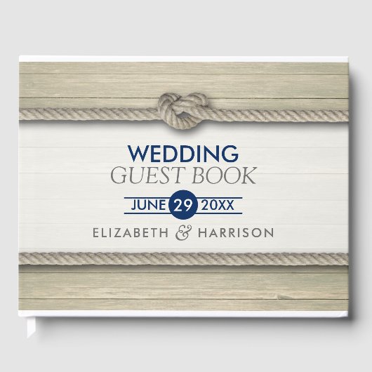 Livre D'or Tying The Knot Rustic Beach Wedding (Recto)