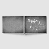 Livre D'or Typographie du tableau noir blanc (Complet)