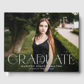 Livre D'or Typographie Moderne Diplômée 2 Diplôme Photo (Recto)