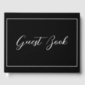 Livre D'or Typographie Moderne Noir & Blanc (Recto)