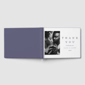 Livre D'or Typographie violet moderne Mariage photo (Complet)