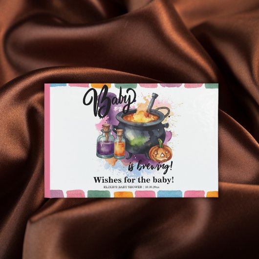 Livre D'or Un Bébé est en train de brasser | Baby shower d'Ha