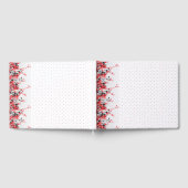 Livre D'or Un ensemble complexe de design floral noir et blan (Complet)