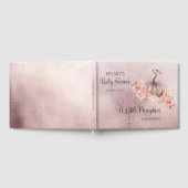 Livre D'or Un Petit Citrouille Fleurit Baby shower Rose (Complet)