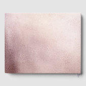 Livre D'or Un Petit Citrouille Fleurit Baby shower Rose (Verso)