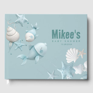 Livre D'or Under the Sea Baby shower Guestbook