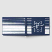Livre D'or Unique Navy Stripes Lake Beach House (Complet)