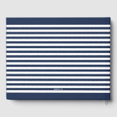 Livre D'or Unique Navy Stripes Lake Beach House (Verso)