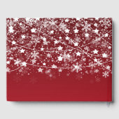 Livre D'or Vacances String Lights Red Christmas Guest Book (Verso)