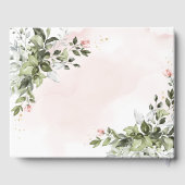 Livre D'or Végétation dorée Succulente Dusty Blue Mariage (Verso)