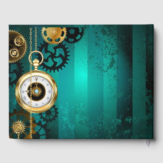 Livre D'or Veille bijoux Steampunk sur un Arrière - plan vert (Verso)