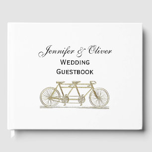 Livre D'or Vélo vintage Construit Pour Deux / Tandem Vélo Or