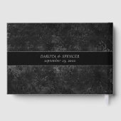Livre D'or Velvety Onyx Damask | Black Vampy Grunge personnal (Verso)