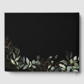 Livre D'or Verdure et or | Mariage noir (Verso)