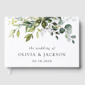 Livre D'or Verdure, Feuilles d'Eucalyptus, Mariage botanique (Recto)