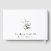 Livre D'or Verdure, Feuilles d'Eucalyptus, Mariage botanique (Verso)