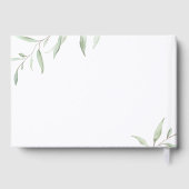 Livre D'or Verdure minimale mariage calligraphie simple (Verso)