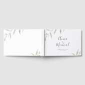 Livre D'or Verdure minimale mariage calligraphie simple (Complet)