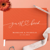 Livre D'or Vérone Sunset Calligraphie Simple moderne Mariage