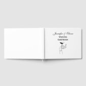 Livre D'or Verre de champagne de la main de la dame Art déco (Complet)