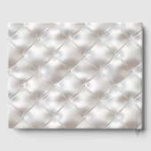 Livre D'or Verre romantique Blanc Faux Mariage en cuir (Verso)