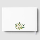 Livre D'or Vert blanc Aquarelle Mariage Floral (Verso)