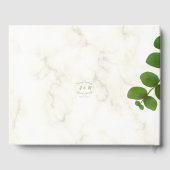 Livre D'or Vert Chic de Mariage (Verso)