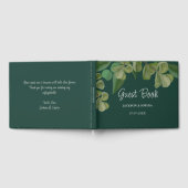 Livre D'or Vert émeraude Élégante végétation rustique feuille (Complet)