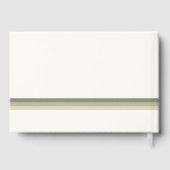 Livre D'or Vibes désertiques Mariage Stripe Sage ID1019 (Verso)