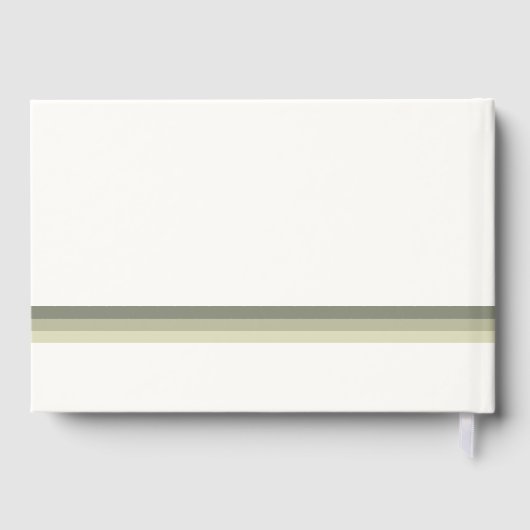 Livre D'or Vibes désertiques Mariage Stripe Sage ID1019 (Verso)