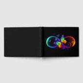 Livre D'or Vibrant infinity with rainbow butterfly on black (Complet)