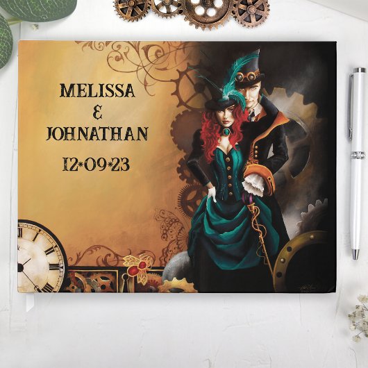 Livre D'or Victorian Steampunk Elegance Mariage