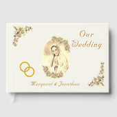 Livre D'or Vierge Marie Catholique Mariage Sepia (Recto)