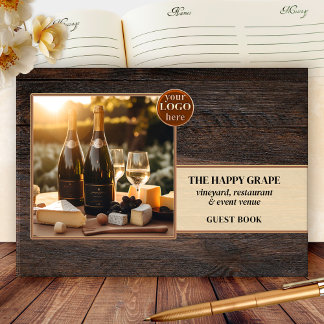 Livre D'or Vignoble rustique en bois