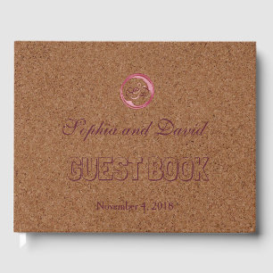 Livre D'or Vineyard Cork Stains Red Wine Mariage