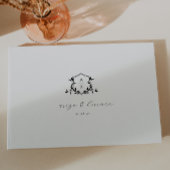 Livre D'or Vins intemporels Crête noire Mariage Monogramme