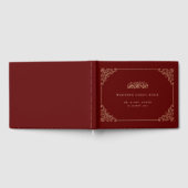 Livre D'or Vintage Bourgogne musulman Mariage (Complet)