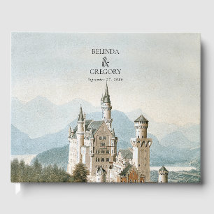 Livre D'or Vintage Fairytale Castle Rustic Forest Mariage