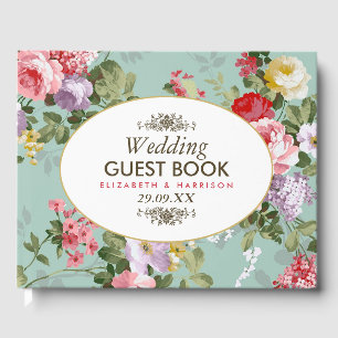 Livre D'or Vintage Jardin Floral Mariage botanique