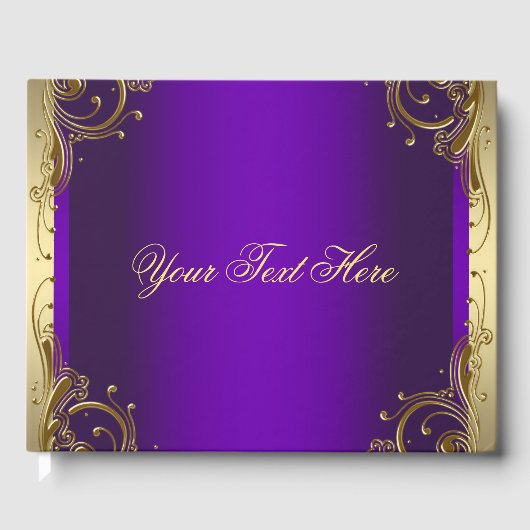 Livre d'or violet et or (Recto)