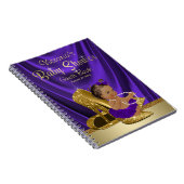 Livre d'or violet Princess Baby shower (Côté Droit)