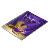 Livre d'or violet Princess Baby shower (Côté gauche)