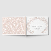 Livre D'or Voeux Floraux rose pour bébé (Complet)