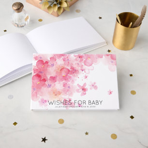 Livre D'or Voeux pour bébé Baby shower Spring Blooms