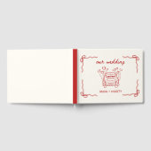 Livre D'or Voiture Mariage rouge Retro à main unique (Complet)